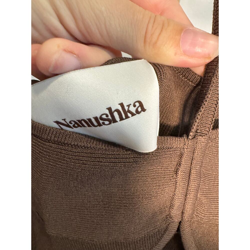 Nanushka | Ribbed Cut-Out Minidress - Picture 6 of 7